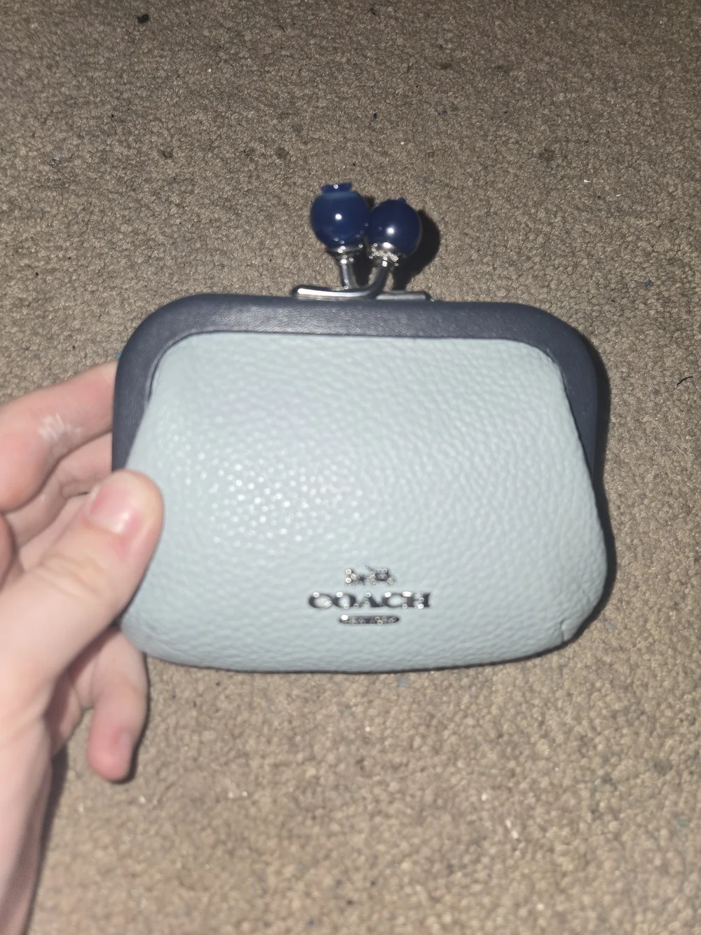 Coach Blueberry Kiss-lock Coin Purse - Picture 2 of 7